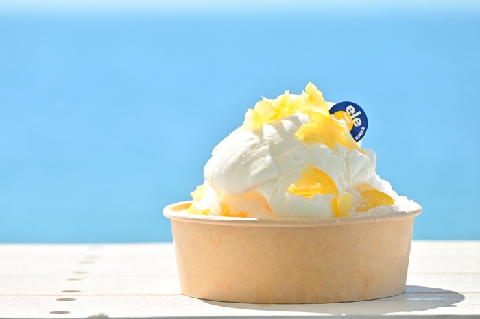 ▲「Diner’s シェイブアイス はちみつレモン味」