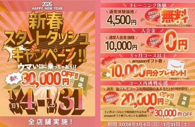 【長野市3店舗】正月太りは パーソナルジム「イーナインス」ですっきり解消！