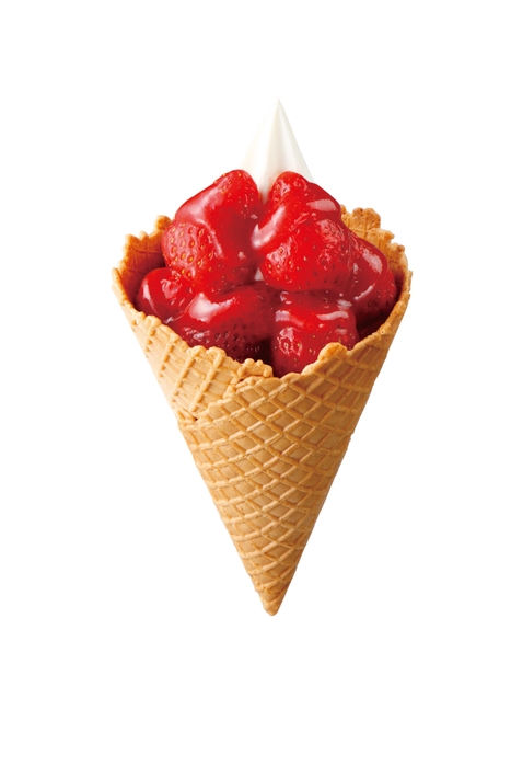 ワッフルソフトクリーム リッチいちご  単品画像