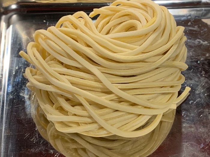 塩は太麺での提供　