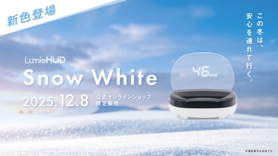 後付けヘッドアップディスプレイ 「LumieHUD(ルミエハッド)」に新色「スノーホワイト」が登場 2025年12月8日(月)より公式オンラインショップ限定で販売開始