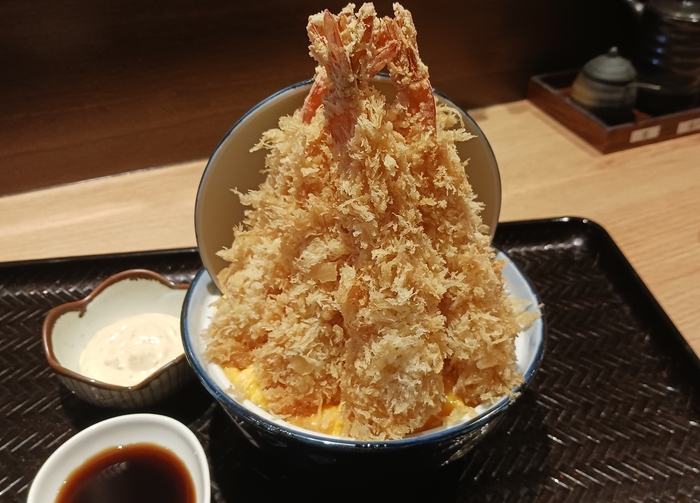 復刻 えび盛りかつ玉丼