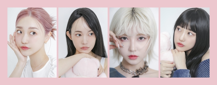 “色んな自分になれる”4パターンのFACEイメージ(左から：FACE01、02、03、04)