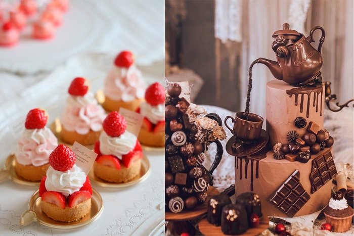 フォトジェニックなディスプレイケーキ