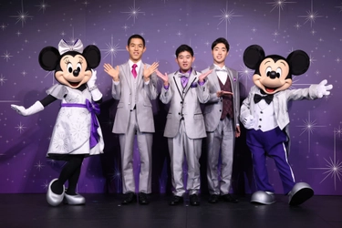 四千頭身さんが特別仕様のプラチナ衣装で登場！ 「ディズニー・オン・アイス 100 Years of Wonder」 記者発表会開催