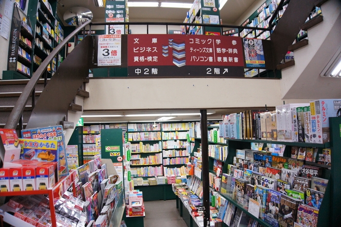 所狭しと様々なジャンルの本が並ぶ店内