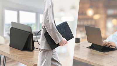 薄型軽量の2WAYスタンドで作業効率アップ！ ノートPCケース「ORISTA -オリスタ-」の先行予約販売を Makuakeで開始