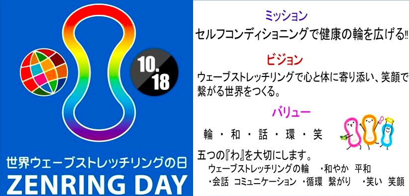 ウェーブストレッチリング 世界ウェーブストレッチリングの日 ZENRINGDAY ドジャーブルー