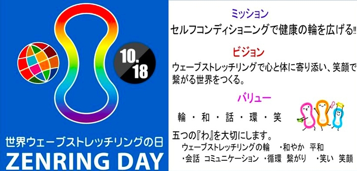 ウェーブストレッチリング 世界ウェーブストレッチリングの日 ZENRINGDAY ドジャーブルー