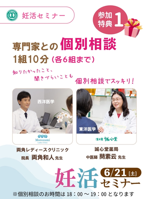参加特典1) 専門家との個別相談