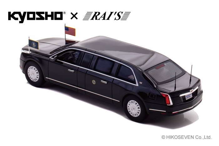 1/43 キャデラック ワン THE BEAST 2019 アメリカ大統領専用車 (アメリカ国内仕様):左後