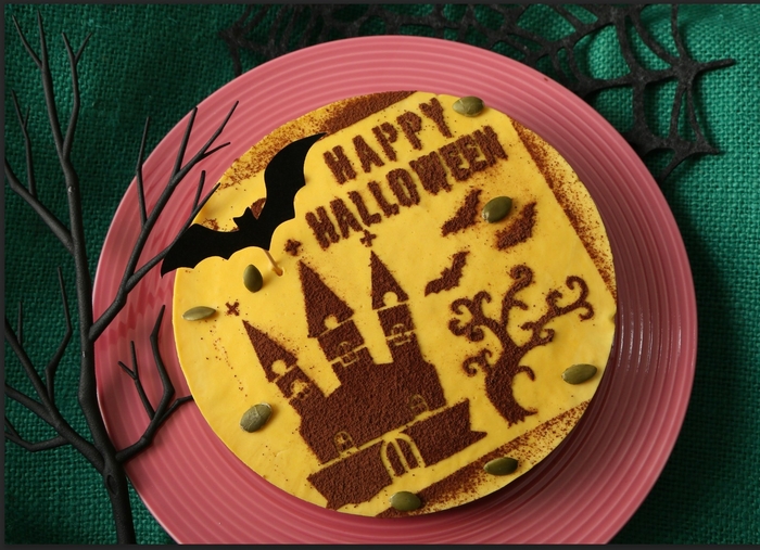 ジャック・オー・ランタンからのプレゼント~かぼちゃのレアチーズケーキ