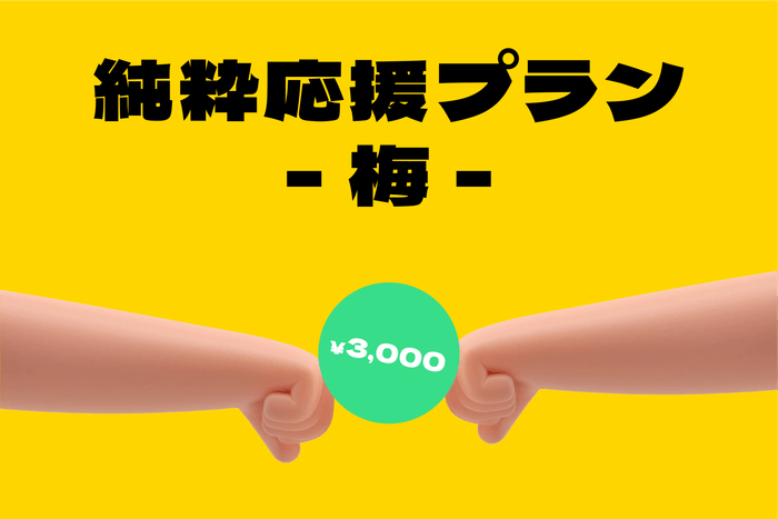 純粋応援プラン~梅~