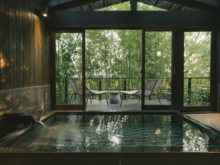 特別棟「瑞雨」ミストサウナ付きの温泉風呂