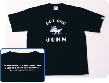 DOT AND JOHN  Tシャツ黒	¥7,700-(税込)