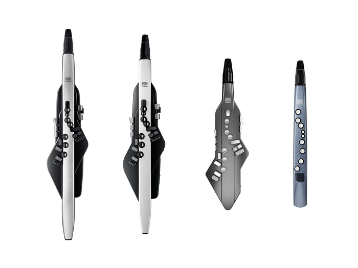 「エアロフォン・シリーズ」左から「AE-30」、「AE-20」、「AE-05」、「AE-01」