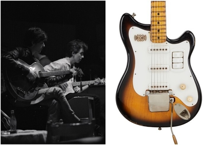 ジョージ・ハリスン 左 (C)tracks.co.uk /右 (C)Julien's Auctions