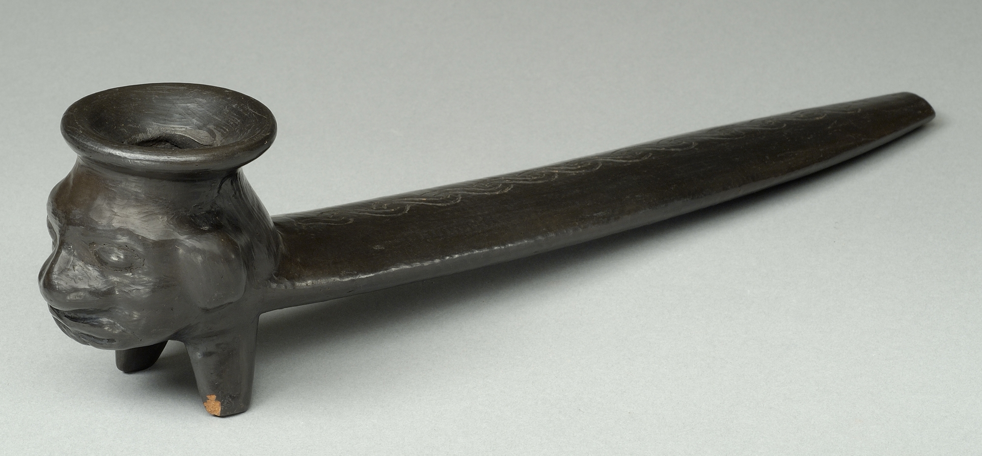 (Photo_20)犬頭部形土製パイプ メキシコ 20世紀後半