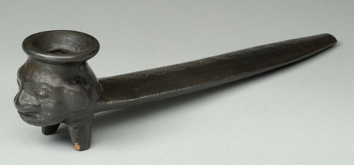 (Photo_20)犬頭部形土製パイプ メキシコ 20世紀後半