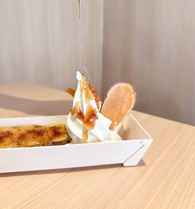 蜜いもプリンブリュレ蜜掛け