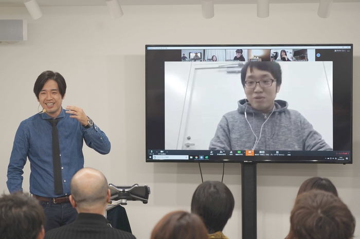 オンライン+オフライン勉強会の様子