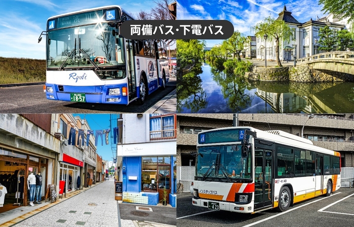 「倉敷フリーパス1日乗車券(土日祝限定)」イメージ画像