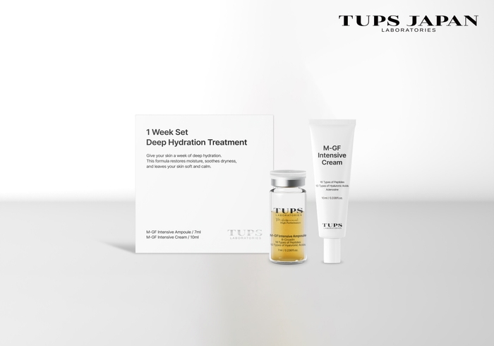 TUPS JAPAN 集中トライアルセット:TUPS Deep Hydration Treatment 1-Week Set