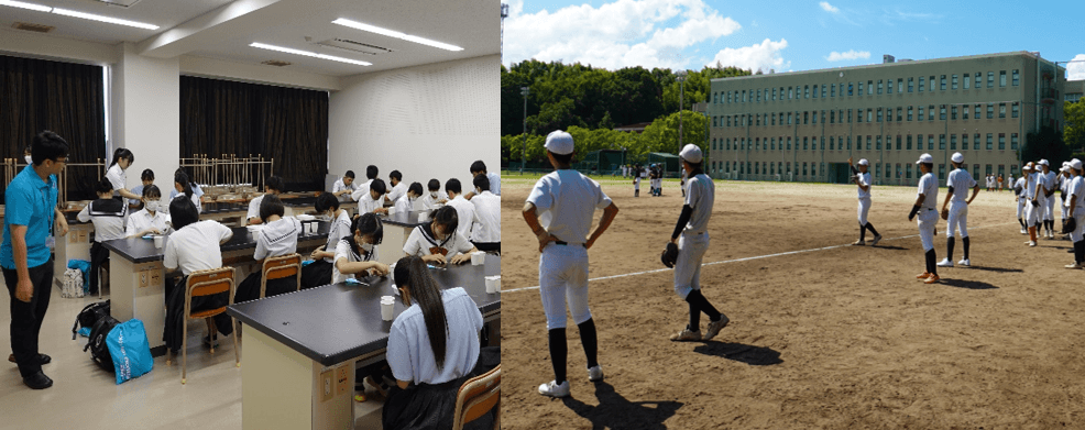 令和5年度(2023年度)オープンスクール 体験授業と部活動体験の様子