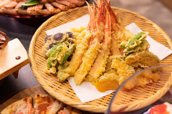 ほくほく蟹の天ぷら(※イメージ)