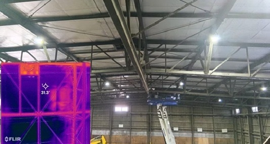 施工後:31.3℃を記録(遮熱シートあり)