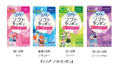『ソフィ(R) ソフトタンポン』パッケージを刷新　 ～タンポンの特長である 「生理中でも思いっきり楽しめちゃう♪」を訴求～