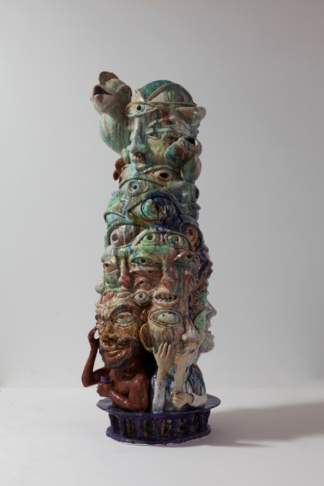 呂宣九(YUH, Sun Koo)《瞳の世界》2018年 滋賀県立陶芸の森陶芸館蔵