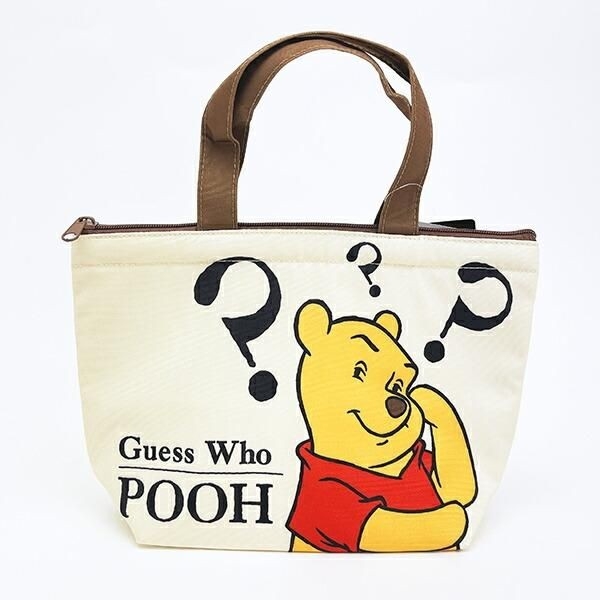 くまのプーさんのフェイスデザインのミニトート