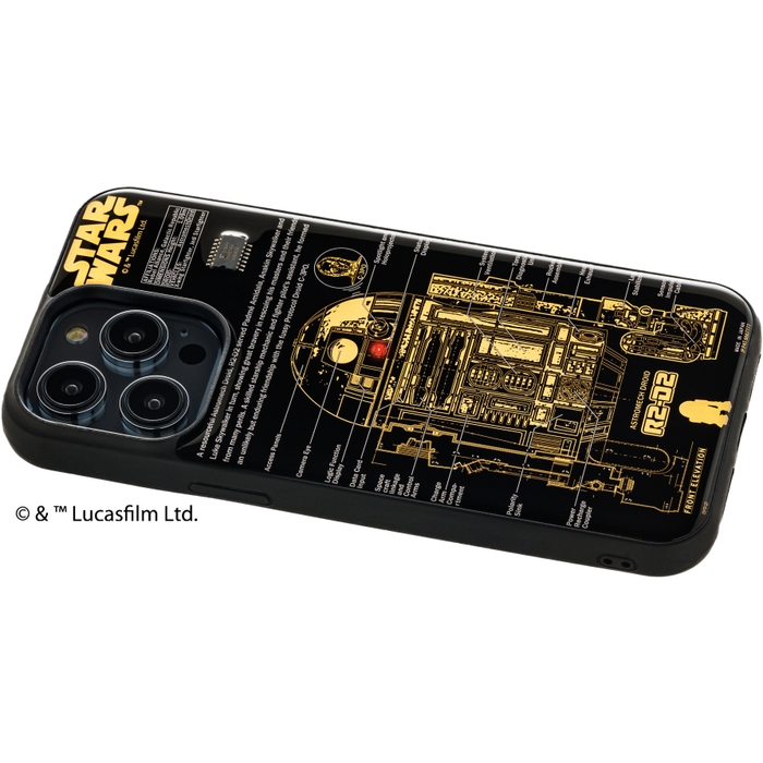FLASH R2-D2 基板アート iPhone 14Pro Maxケース ななめ