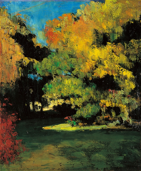 ポール・セザンヌ《林間の空地》1867年 諸橋近代美術館蔵