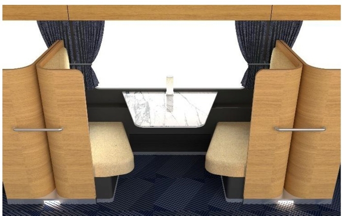 1・2号車 2人席(イメージ)