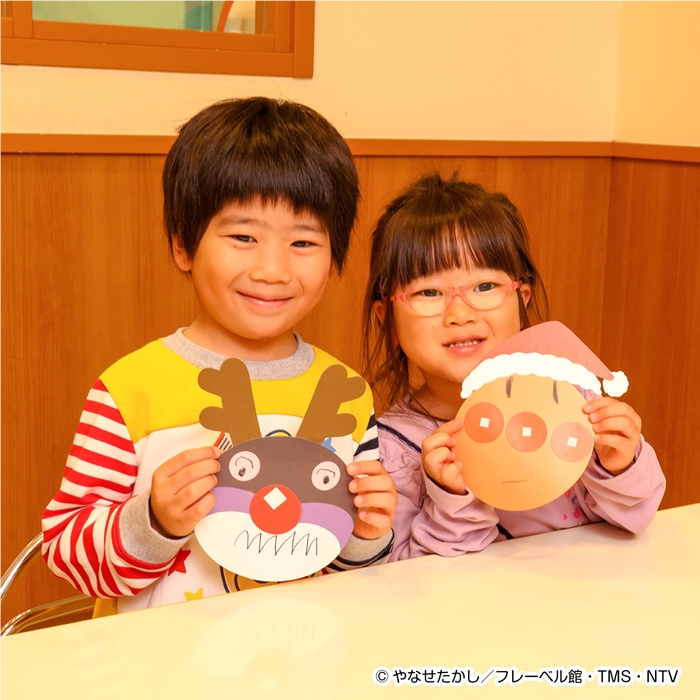 クリスマスお面工作 ※写真はイメージです