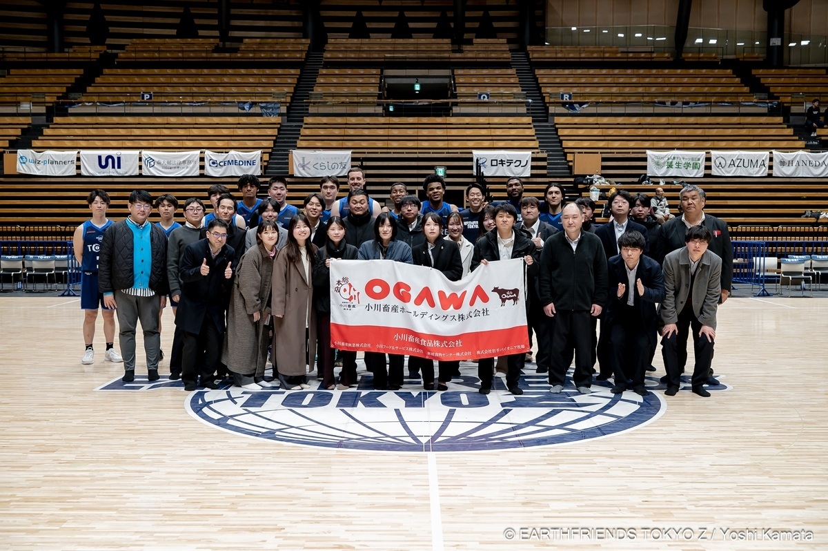 試合観戦後の記念写真