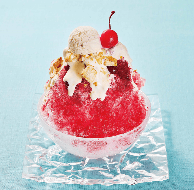 天然水の削り氷「恋するチェリーパイ」 1,200円（税込1,320円）