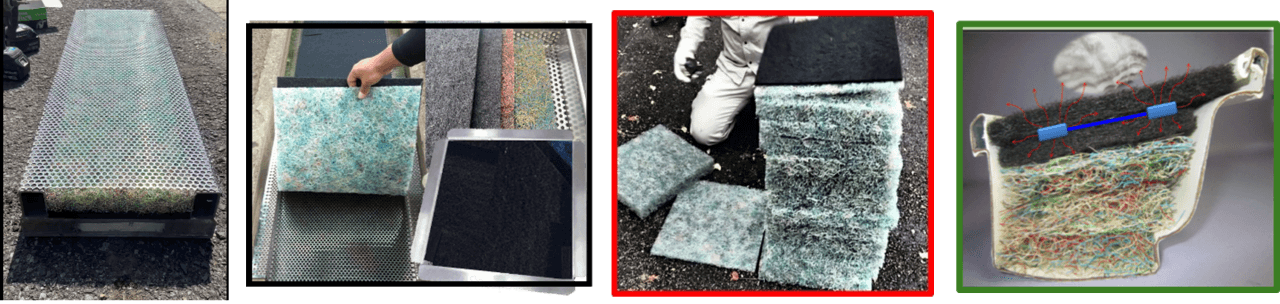 極細分別グレーチング 分別集水マットSS型s 分別集水マット充填型 軒樋排水革命