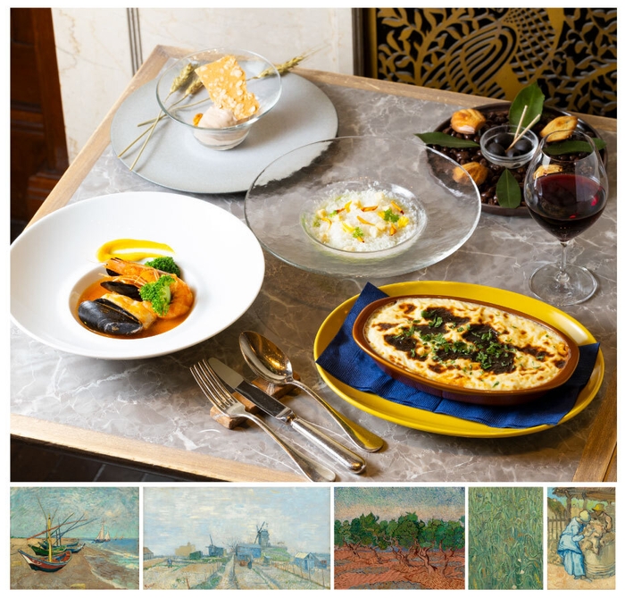 〈ゴッホ展スペシャルコラボメニュー ~ゴッホがつないだ芸術の饗宴~〉