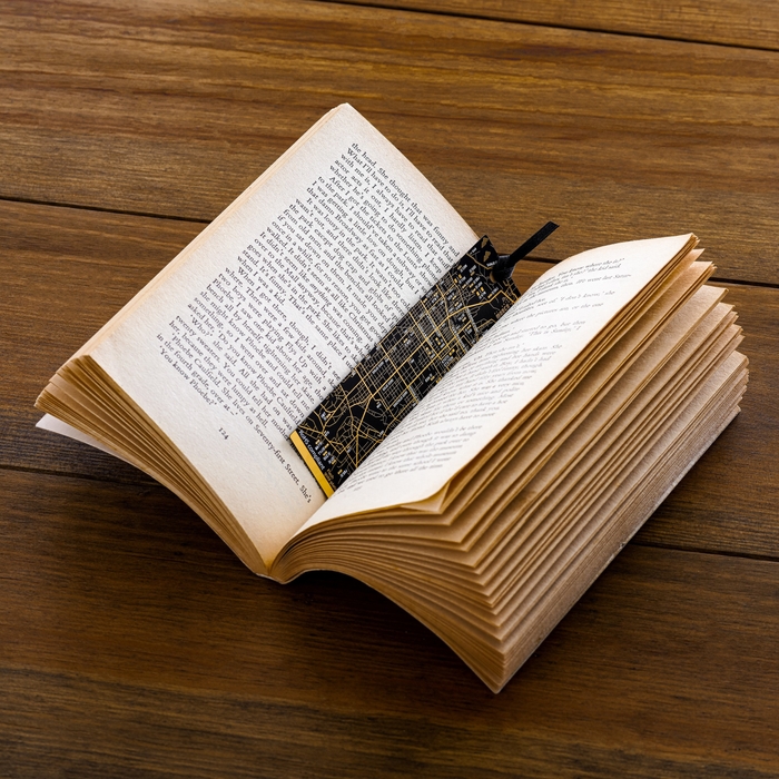 京都回路地図 基板アート栞 黒