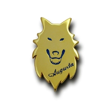 PINS FACTORY（ピンズファクトリー）　ピンズ実例紹介BAR AUGUSTA　様　「AUGUSTA 20周年記念ピンズ」★かっこいいピンズがお店のイメージアップに！