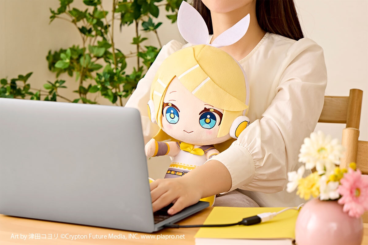 あったかぬいぐるみ 鏡音リン(使用イメージ)