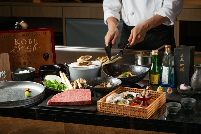 神戸牛の鉄板焼き割烹コース
