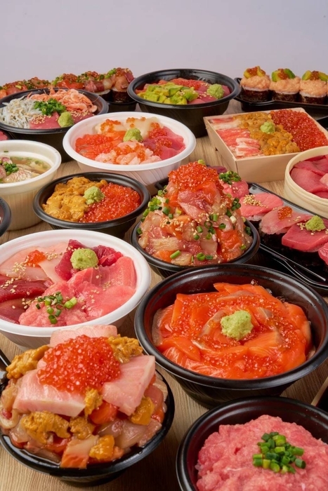 人気の海鮮丼を多数ご用意