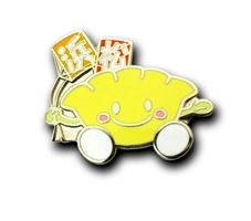 ◆PINS FACTORY（ピンズファクトリー）◆　ピンズ実例No.287浜松餃子学会　様　「浜松餃子学会ピンズ」　　★餃子キャラクターのピンズがイベントでも活躍！