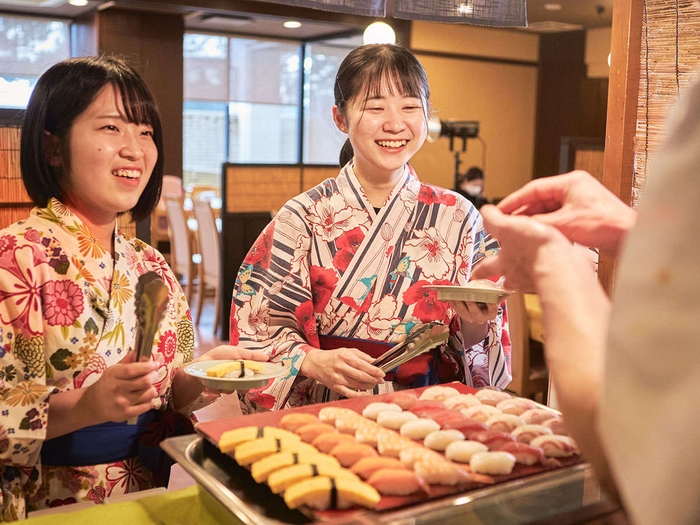 海鮮ビュッフェが食べ放題