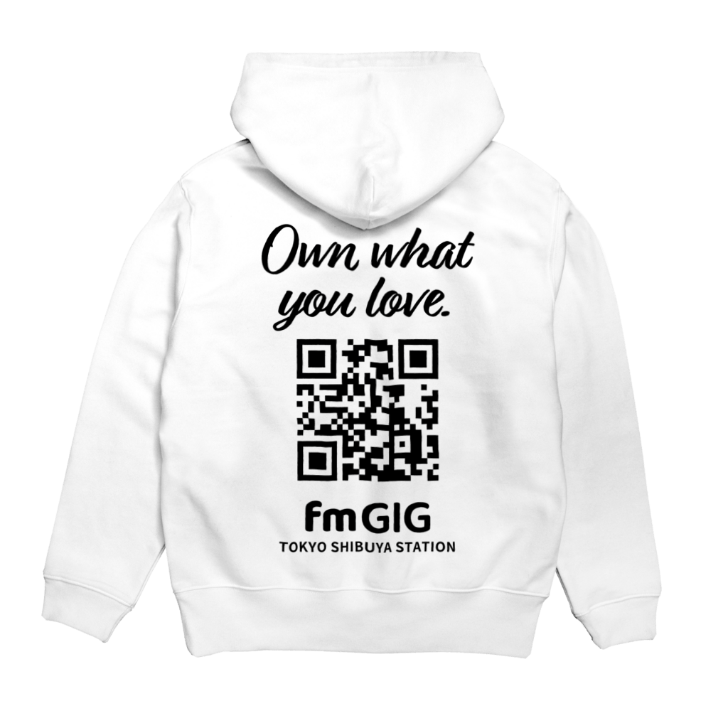 パーカー裏面デザイン(ホワイト)