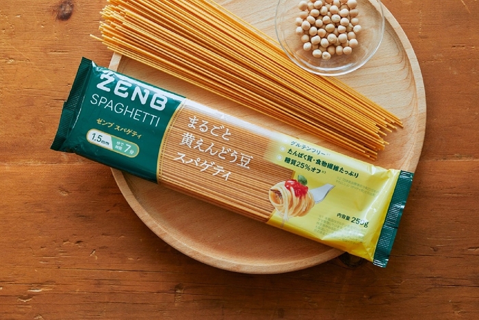 新商品のグルテンフリー豆パスタ「ZENBスパゲティ」